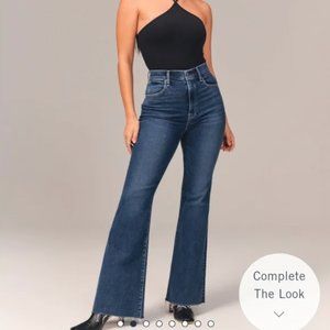 Abercrombie Ultra High Rise Stretch Flare Jean Curve Love 27